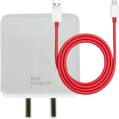One plus 65W PD Warp Charger with Type-C to Type-C cable image