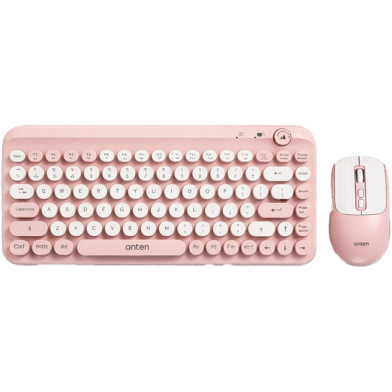 Onten KB303 Wireless Bluetooth Dual Mode Keyboard Mouse Combo With Volume Control Keys image