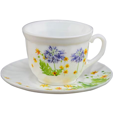 Opal Glass Cup And Saucer image