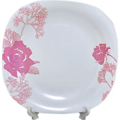 Opal Glass Dessert Plate Square Shape, 8.5inch image