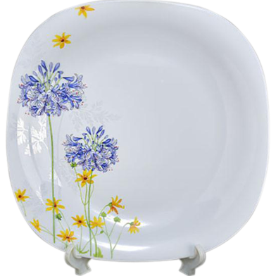 Opal Glass Dessert Plate Square Shape, 8.5inch image