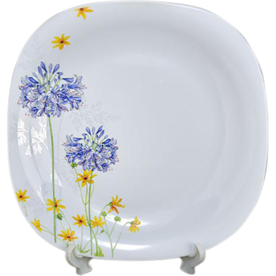 Opal Glass Dinner Plate Square Shape, 11inch image