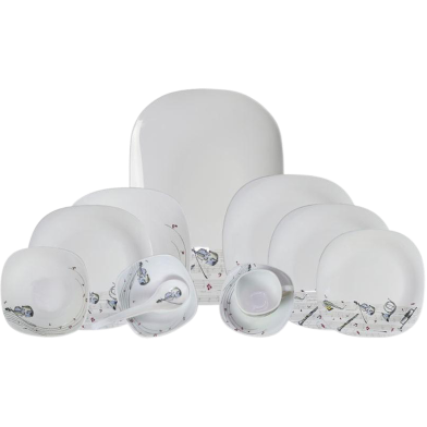 Opal Glass Dinner Set 50 Pcs Square image