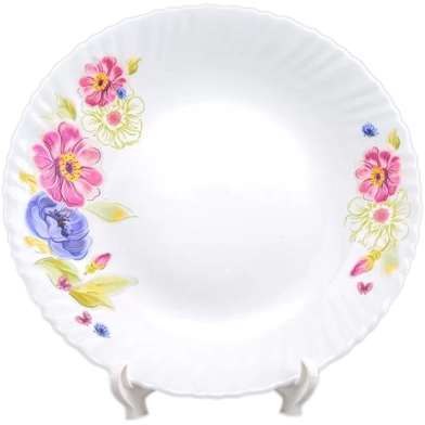 Opal Glass Plate Flat 10.5 Inch - 1 Pcs image