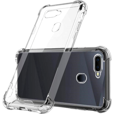 Oppo A12 A5s A7 F9 F9 Pro Premium Silicone Case Clear Tpu Protective Back Cover image