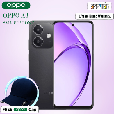 Oppo A3 Smartphone (6/128GB) With Free OPPO Cap image