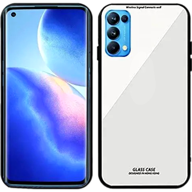 Oppo Reno5 5G / Reno5 4G Tempered Glass Back Cover – Premium Scratchproof image