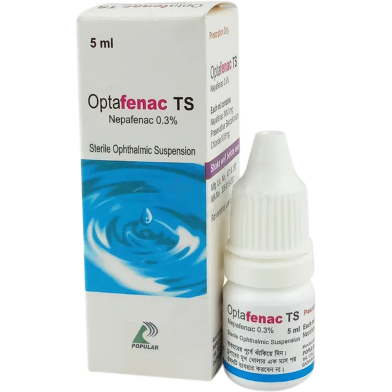Optafenac TS 0.3 Percent Ophthalmic Suspension 5ml Drop image