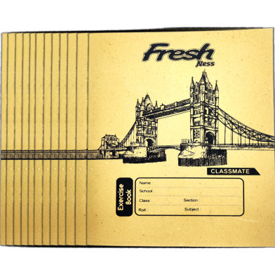 Optimus Freshness 80 Page Exercise Book Khata Math Margin 12 Pcs image