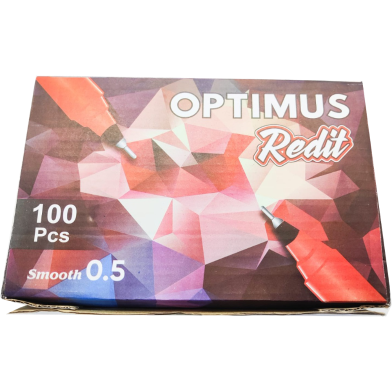 Optimus Redit Ball-Point Pen 0.5mm - 100 Pcs (1Box) image