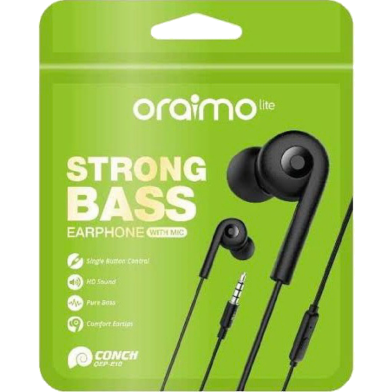 Oraimo Conch E-10 Strong Bass Oraim Lite Earphone With MIC image