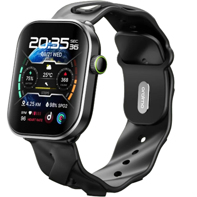 Oraimo OSW-811H Watch Pro AM 1.85 inch AMOLED Smart Watch Black image