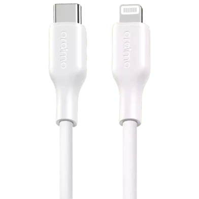 Oraimo USB-C to lighting cable 3A Data Cable (OCD-114CL)- White image