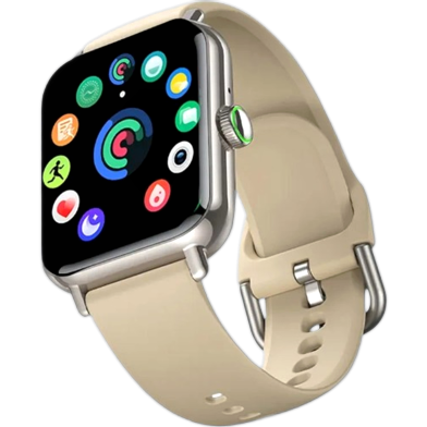 Oraimo Watch 6 Pro Titanium Gold Bluetooth Calling Smart Watch image