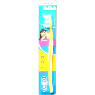 Oral-B 1 2 3 Classic 40 Medium - Yellow image