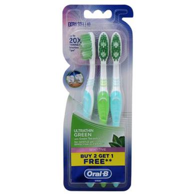 Oral-B Ultrathin Sensitive Toothbrush - Green (Buy 2 Get 1 Free) image