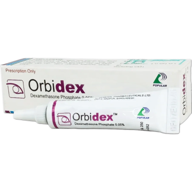 Orbidex 0.05 Percent Ophthalmic Ointment 3 gm tube image