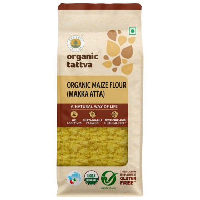 Organic Tattva Organic Maize Flour (Makka Atta) 500 gm image