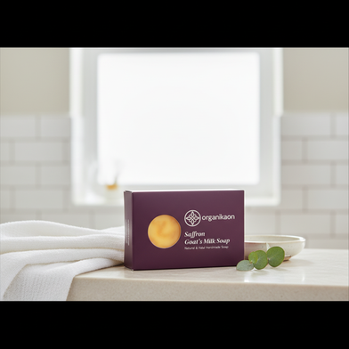 Organikaon Saffron Goat Milk Soap for Radiant Skin Slide 2