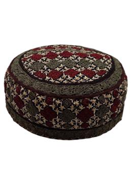 Orginal Sindhi Tupi - Dark Khaki (Any Design) image