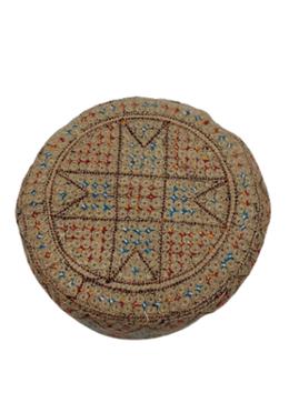 Original Pakistani Tupi - Khaki color (Any Design) image
