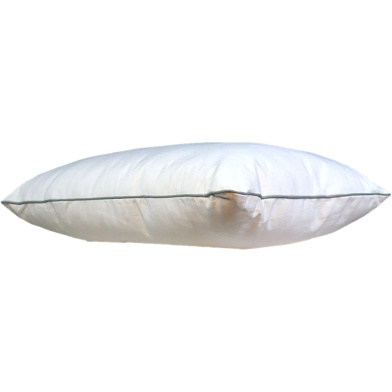 Original Shimul Fiber Head Pillow Cotton Fabric White 18x26 Inch image