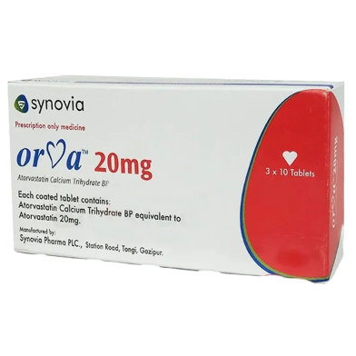 Orva 20 mg Tablet 10's Strip image