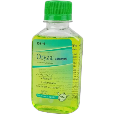 Oryza 0.15 percentage Mouthwash 120 Ml Bottle image