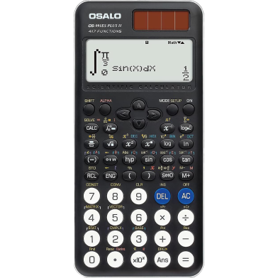 Osalo Scientific Calculator OS-991ES Plus 2nd Edition-417 Functions for School and College Students, Black image