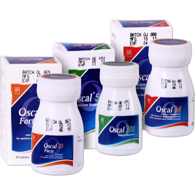 Oscal-D 500 Mg, 400 Iu Tablet 30's Pack image