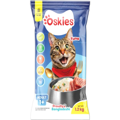 Oskies Adult Dry Cat Food - Tuna 1.2kg | Dry Cat Food image