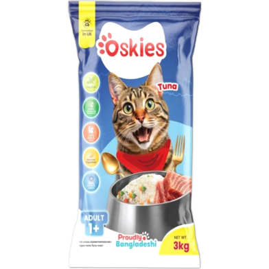 Oskies Adult Dry Cat Food - Tuna 3kg | Dry Cat Food image