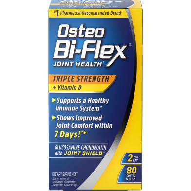 Osteo Bi-Flex Triple Strength(5) With Vitamin D Glucosamine Chondroitin Joint Health Supplement Coated Tablets 80 Count image
