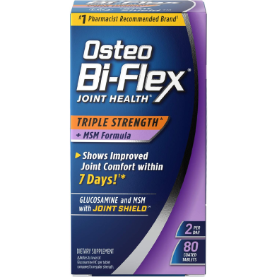 Osteo Bi-Flex Triple Strength With MSM Glucosamine 80 Coated Tablets image