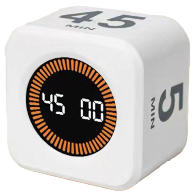 Pomodoro Timer for Study (White): Smart Gravity Flip Clock - Ostin's Mart image