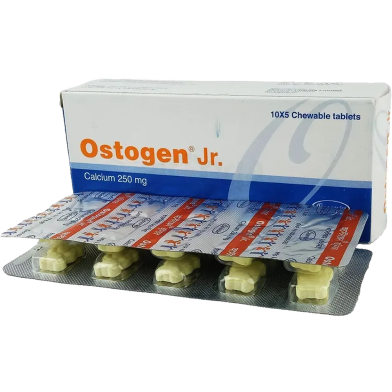 Ostogen Jr. 250 mg - 10's Strip Chewable Tablet image
