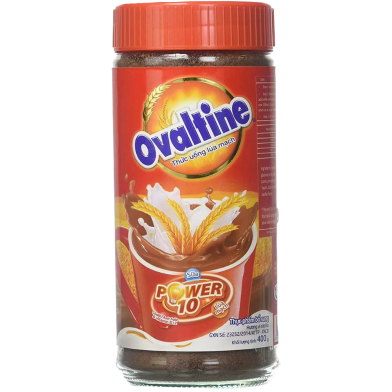 Ovaltine Power 10 Chocolate Drink Jar 400g image