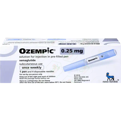 Ozempic Pre Filled Pen 0.25 mg, 0.5 mg/dose Pre-Filled Pen 1 Strip image