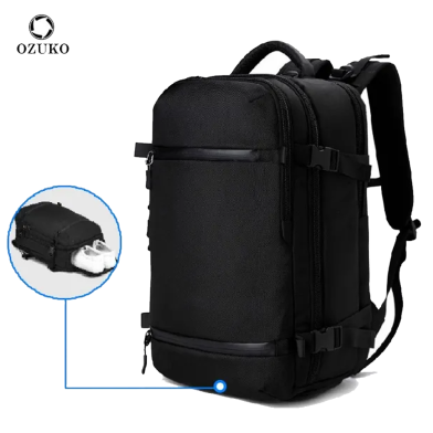 Ozuko 8983 Mochilas Escolar Juvenil Trekking Smiggle School Bags Backpacks Set Smart Sports Backpack For Student (20*29*47cm 1.5 kg) image