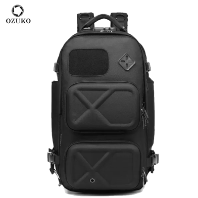 Ozuko 9309 Designer Luxury Travel Bags Luggage Mochilas Tacticas Militar Antirrobo Usb Hiking Backpack Bag ( 48*27*18cm 1.8 kg) image