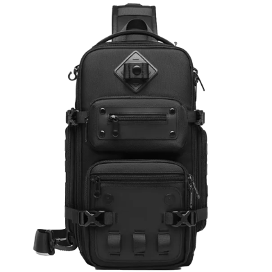 Ozuko 9585 Tactical Style Edc Sling Bag With Tripod Holder (20*17*39 0.9 kg) image