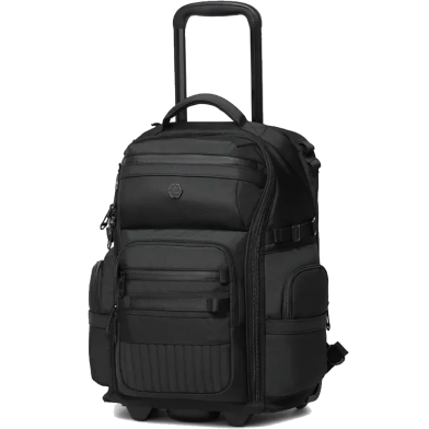 Ozuko 9820 Unisex Rolling Laptop Bag 13 Inch Wheeled Trolley Bag Swivel Casters Tsa Approved Carry Locking Handle Pulleys (42*21*31cm 2.4kgs) image