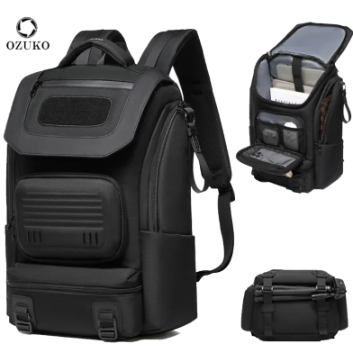 Ozuko 9840 Men'S Outdoor 28 Liter Travel Backpack New Style Assault Pack Hydration Tube Port Multiple Attachment Points Zipper (54*18*30cm 1.5 kg) image