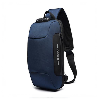 Ozuko Anti-Theft Crossbody Shoulder Bag Blue image