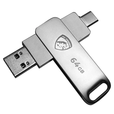 PC Power P64 64GB Dual Type-C USB 3.2 Pendrive image