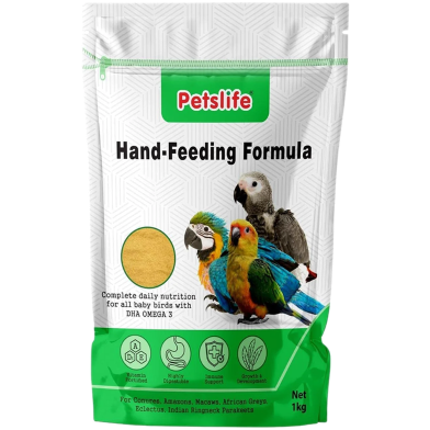 PETSLIFE Hand Feeding Formula for Baby Birds 1kg image