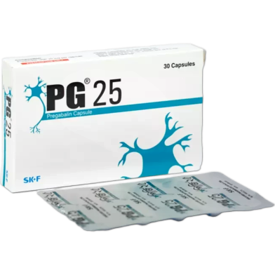 PG 25 mg Capsule 10's strip image