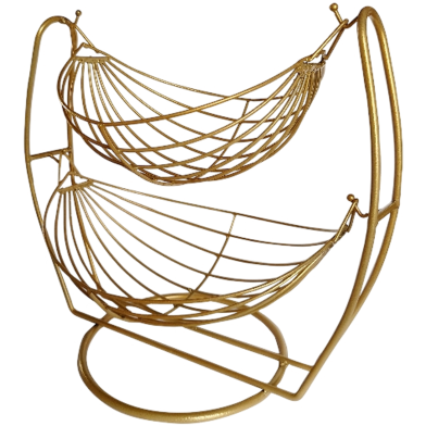 PH Fruit Basket/ 2 Tier Oval Shape Swing Style Fruit and Vegetables Basket image