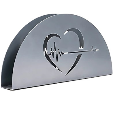 PH Heartfelt Metal Silver Tissue Holder image