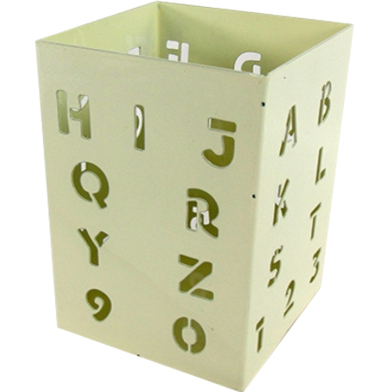 PH Light Green ABC-Shaped Laser-Cut Metal Pen Holder image